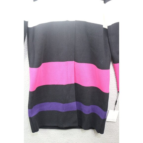 Calvin Klein Colorblock Long Sleeve Sweater Dress-Hidden Zipper-Size M/P-NWT - Picture 2 of 12